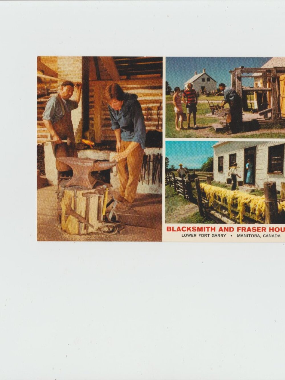 Blacksmith And Fraser  House Lower Fort Garry - Manitoba, Canada Postcard